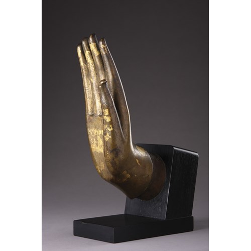 Chinese Cast Bronze Hand of the Buddha Shakyamuni